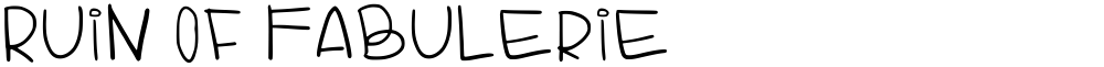 Ruin Of Fabulerie