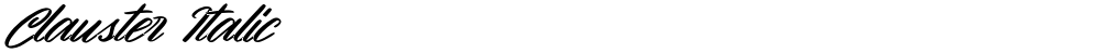 Clauster Italic