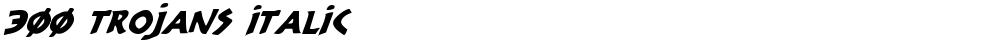 300 Trojans Italic