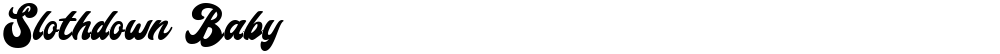 Slothdown Baby