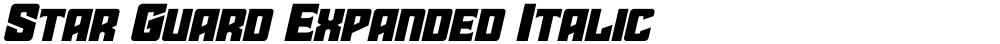 Star Guard Expanded Italic