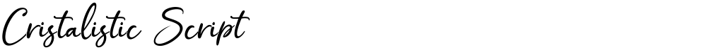 Cristalistic Script
