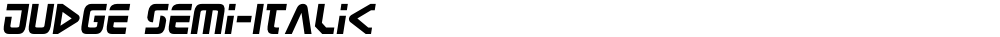 Judge Semi-Italic