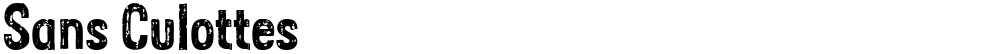 Sans Culottes