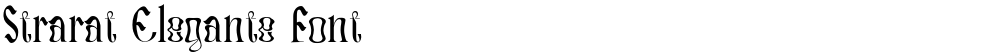 Strarat Elegante Font
