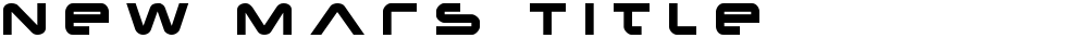 New Mars Title