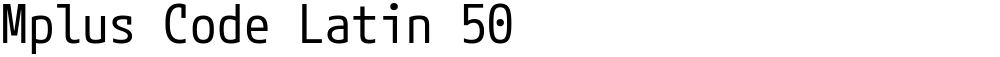 Mplus Code Latin 50