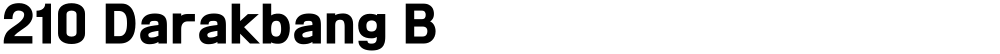 210 Darakbang B