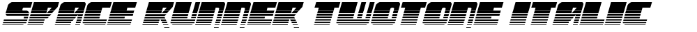 Space Runner Twotone Italic