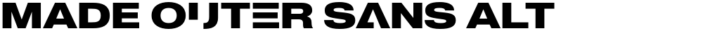 MADE Outer Sans Alt
