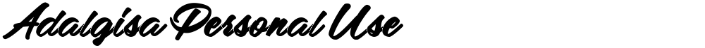 Adalgisa Personal Use