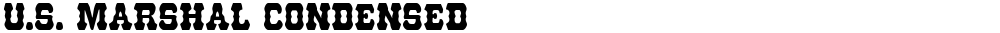 U.S. Marshal Condensed