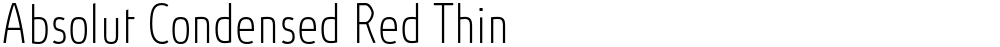 Absolut Condensed Red Thin