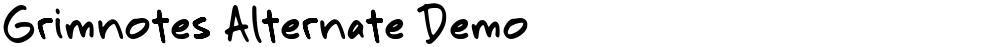 Grimnotes Alternate Demo