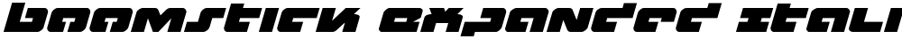 Boomstick Expanded Italic