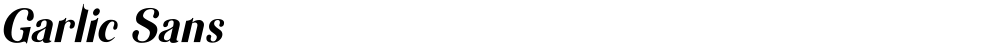 Garlic Sans