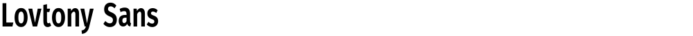 Lovtony Sans
