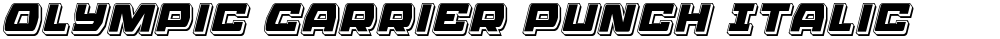 Olympic Carrier Punch Italic