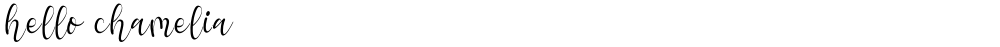 hello chamelia