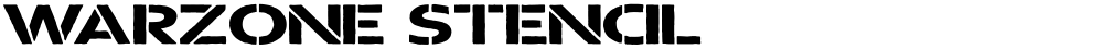 Warzone Stencil