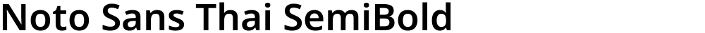 Noto Sans Thai SemiBold