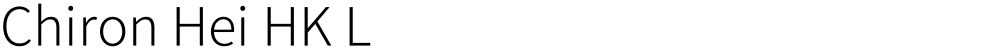 Chiron Hei HK L