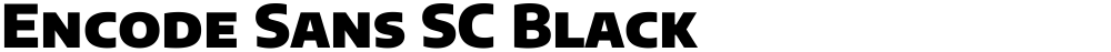 Encode Sans SC Black