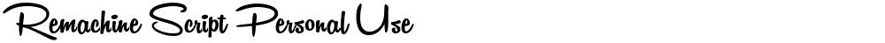 Remachine Script Personal Use