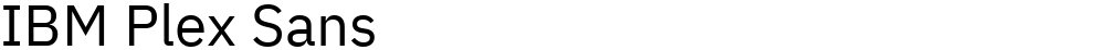 IBM Plex Sans