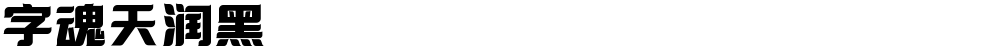 字魂天润黑