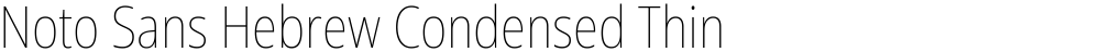 Noto Sans Hebrew Condensed Thin