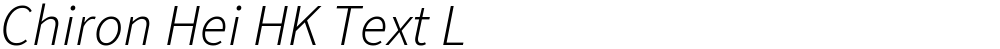 Chiron Hei HK Text L