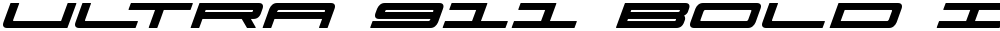Ultra 911 Bold Italic