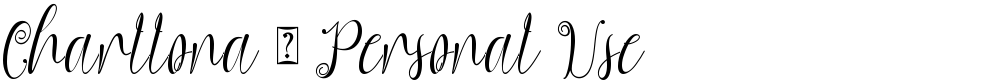 Charllona - Personal Use