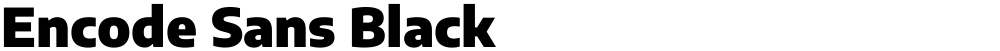 Encode Sans Black