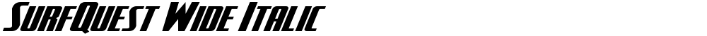 SurfQuest Wide Italic