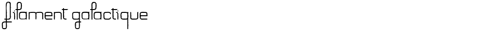 Filament Galactique
