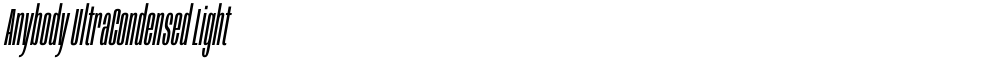 Anybody UltraCondensed Light