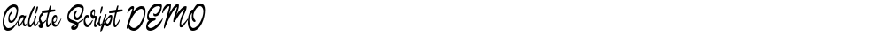 Caliste Script DEMO