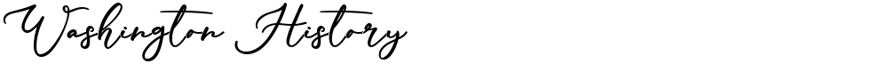 Washington History
