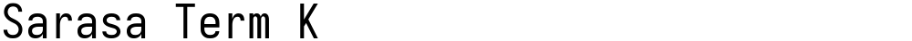 Sarasa Term K