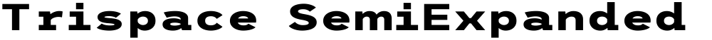 Trispace SemiExpanded ExtraBold