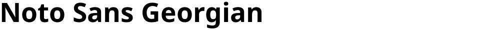 Noto Sans Georgian