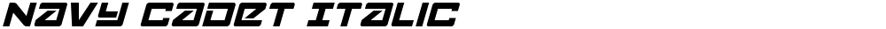 Navy Cadet Italic