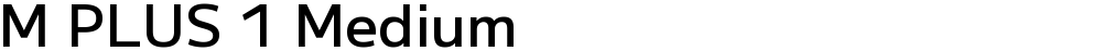 M PLUS 1 Medium