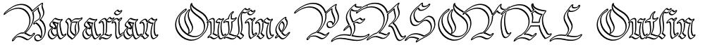 Bavarian Outline PERSONAL Outline