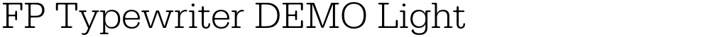 FP Typewriter DEMO Light