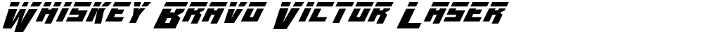 Whiskey Bravo Victor Laser