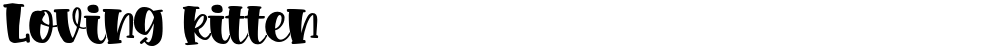 Loving kitten