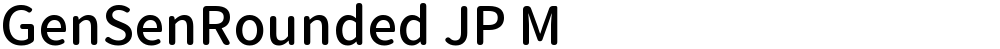 GenSenRounded JP M